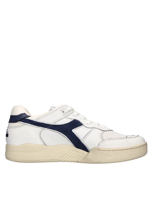 Sneakers in pelle DIADORA HERITAGE | B.560 USED UBIANCO-BLU